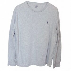 Polo Ralph Lauren Grey Long Sleeve Tee Shirt Men's Size Large